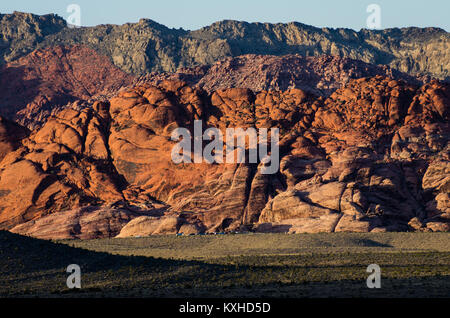 Blick auf die roten Felsen in der Red Rock Canyon National Conservation Area. Las Vegas, Nevada Stockfoto