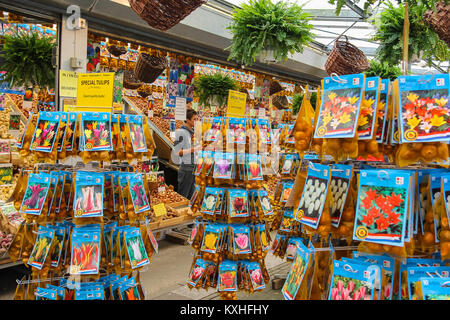 Amsterdam, Niederlande - Oktober 03, 2015: Blumensamen Shop in der Innenstadt Stockfoto