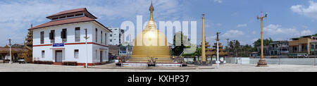 HPA EIN, MYANMAR - ca. April 2017 in zentralen Kloster Stockfoto