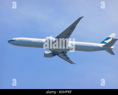 Cathay Pacific fliegen aus YYZ Stockfoto