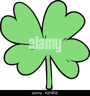 Cartoon Four Leaf Clover Stock Vektor