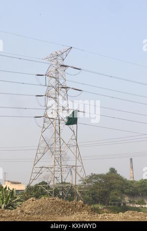 Strom pylon oder Getriebe Turm Teil der National Grid Stockfoto