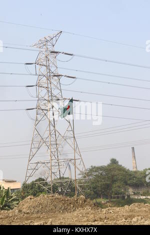 Strom pylon oder Getriebe Turm Teil der National Grid Stockfoto