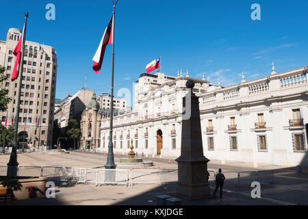 Plaza de la Constitución, Santiago de Chile Stockfoto