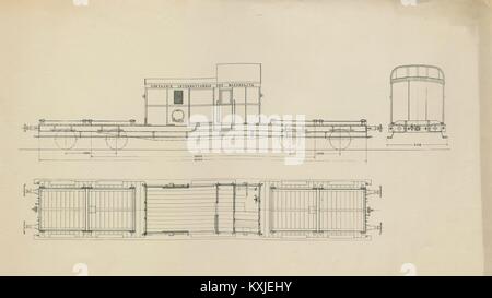 Compagnie Internationale des Güter Beförderung Zeichnung (1) c 1930 Wagons-Lits Stockfoto