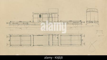 Compagnie Internationale des Güter Beförderung Zeichnung (2) c 1930 Wagons-Lits Stockfoto