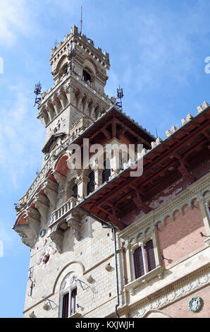 Castello Mackenzie, eine massive Gothic fantasy palace Torheit im Castello Viertel von Genua, Italien, der von dem Architekten Luigi Gino Coppedè Stockfoto