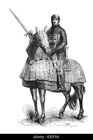 Eine von Richard ich die montiert Soldaten auf dem Dritten Kreuzzug (1189-1192), auch als die Könige "Kreuzzug bekannt. Es war der Versuch, von den europäischen Staats- und Regierungschefs, das Heilige Land zu erobern von Saladin (Ṣalāḥ ad-stammeskonföderation Yūsuf ibn Ayyūb). Die Kampagne wurde erfolgreich in der Erfassung der wichtigsten Städte von morgen und Jaffa, und die Umkehrung der meisten Saladin Eroberungen, aber es konnte nicht Jerusalem, die emotionale und spirituelle Motivation der Kreuzzug zu erfassen. Stockfoto