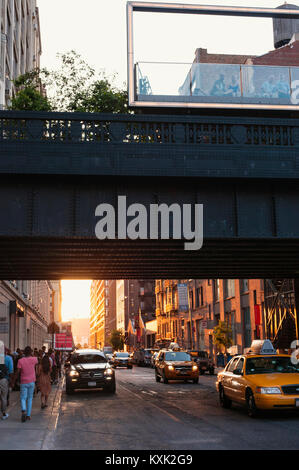 West Chelsea unter die High Line Stockfoto