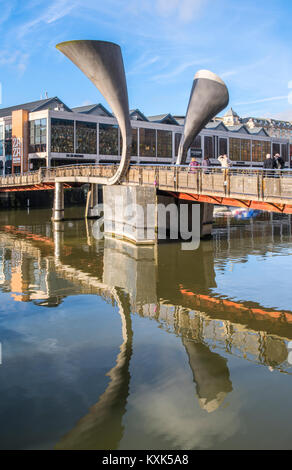 Der Hafen von Pero Brücke Bristol Bristol Stockfoto