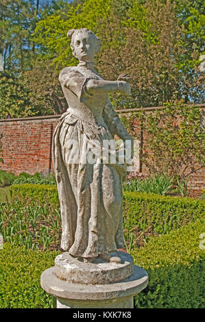 Cliveden House, Statue lange Garten, Buckinghamshire, England, Stockfoto