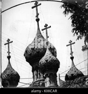 Archivo General de la Nación Argentina sin fecha Buenos Aires, cúpulas de la Iglesia Ortodoxa Rusa Stockfoto