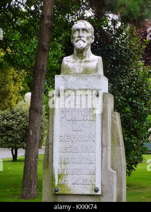 A Coruña - Jardín de Méndez Núñez, 03. Stockfoto