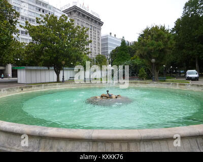 A Coruña - Jardín de Méndez Núñez, 06. Stockfoto