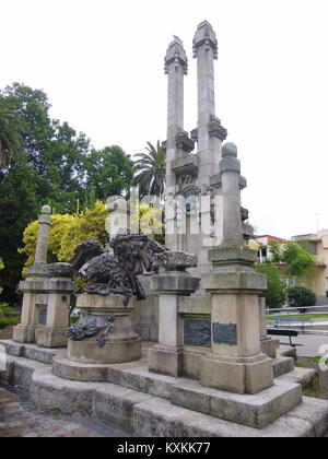 A Coruña - Jardín de Méndez Núñez, 07. Stockfoto