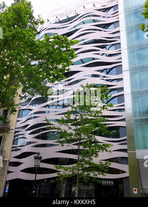 Barcelona - Suites Avenue Barcelona Luxe, Obra de Toyo Ito en Passeig de Gràcia 83 (1) Stockfoto