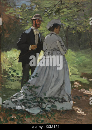 Bazille und Camille (Studie für Déjeuner sur l'herbe) Stockfoto