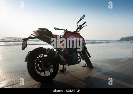 Strand in Kerala, KTM fahren Stockfoto