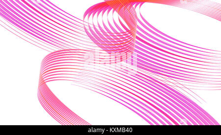 Festliche abstrakt Hintergrund mit Spiralen und Sterne. Rosa, Blau, Lila auf weißem Hintergrund Stockfoto