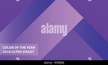 Abstrakte Design. Für Banner, Plakate, Flyer. Uv-Farbe von 2018 Stock Vektor