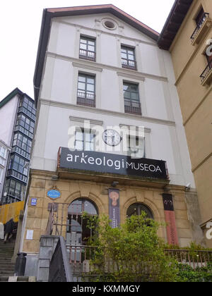 Das Museo Arqueológico de Bizkaia in Bilbao, Spanien, zeigt das reiche archäologische Erbe der Region. Die Ausstellungen des Museums zeigen prähistorische und historische Artefakte aus dem Baskenland. Stockfoto