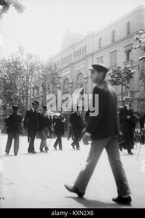 Baldomer Gili Roig. Les Rambles, Pla de l'Ós ich Gran Teatre del Liceu (Barcelona), C. 1910 Stockfoto