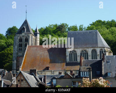 Beaumont-le-Roger (Eure, Fr) Église Saint-Nicolas Stockfoto