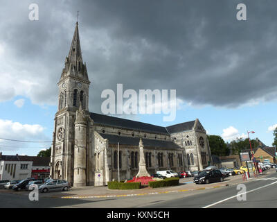 Blendecques (Pas-de-Calais, Fr) église Saint-Colombe (05) Stockfoto