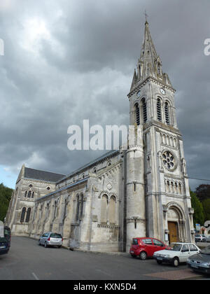 Blendecques (Pas-de-Calais, Fr) église Saint-Colombe (02) Stockfoto