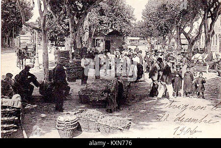 Avignon Boulevard Saint-Lazare Marché aux Rosinen Stockfoto