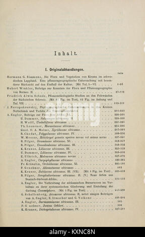 Botanische Jahrbücher für Systematik, Pflanzengeschichte und Pflanzengeographie BHL 5146679 Stockfoto