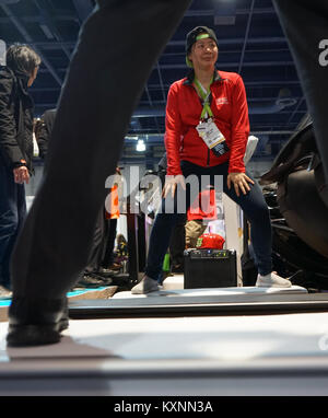Las Vegas, Nevada, USA. 10 Jan, 2018. Tausende von Technologie Brancheninsider liefen auf Las Vegas, Nevada am 10. Januar 2018 Für die Consumer Electronics Show. Credit: Craig Durling/ZUMA Draht/Alamy leben Nachrichten Stockfoto