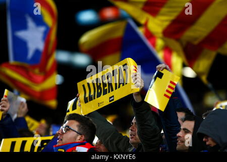 Barcelona, Spanien. 11 Jan, 2018. 11. Januar 2018, Camp Nou, Barcelona, Spanien; Copa del Rey Fußball, Umlauf von 16, 2 Bein, Barcelona gegen Celta Vigo; Quelle: Joma/Alamy leben Nachrichten Stockfoto