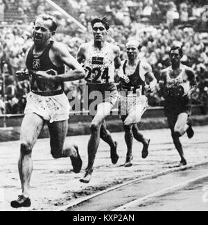 Emil Zátopek, Erik Ahldén, London 1948 Stockfoto