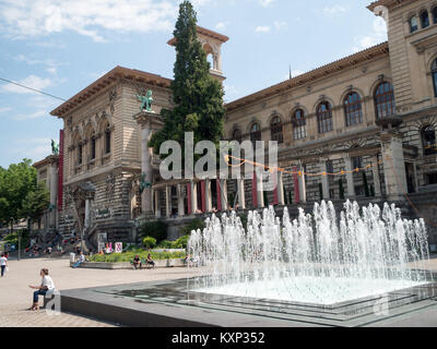 "Musée des Beaux-Arts Kantone kantonale "Musée des Beaux-arts, Place de la Riponne, Lausanne Stockfoto