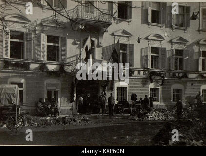 Brigade-Sanitätsanstalt Mauthen. Finden Spital 2-7. Außenansicht. (BildID) 15471667 Stockfoto