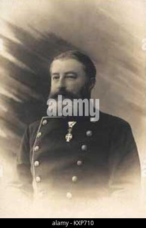 Dieses Porträt von Boeheim zeigt Carl Güldencrone, eine bemerkenswerte Figur aus dem späten 19. Oder frühen 20. Jahrhundert, die seine Rolle in der Kultur- und Kunstgeschichte unterstreicht. Stockfoto