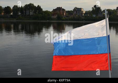 Flagge von Russland Stockfoto