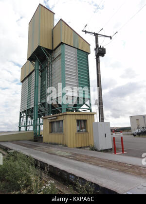 Boismont (Meurthe-et-M.), Silo avec Pont à Bascule Stockfoto