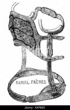 Seite aus Rainal Frères Korsettenkatalog, Abb. 185, zeigt Stil, Struktur und Modedetails des Korsetts aus Frankreich des frühen 20. Jahrhunderts. Stockfoto