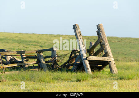 Verlassene Lager Yard und Laderampe, Cooma, New South Wales, Australien Stockfoto