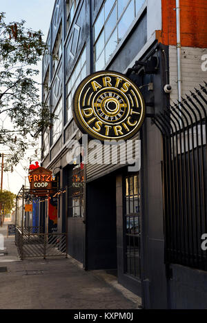 Die Arts District Brewing Company in der Innenstadt von Los Angeles, Kalifornien Stockfoto