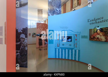 Frankreich, Aube (10), Champagner, Côte des Bar, Essoyes, Espace de Renoir dans les anciennes Ecuries du Château // Frankreich, Calvados, Champagner, Côte des Bar, Stockfoto