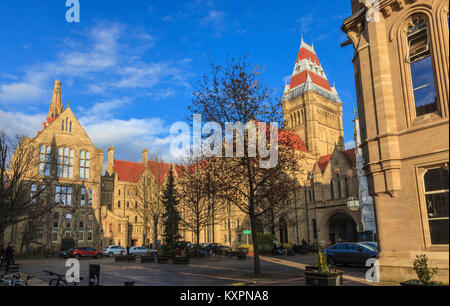 Der Quadrant, Teil der Universität Manchester, Großbritannien Stockfoto