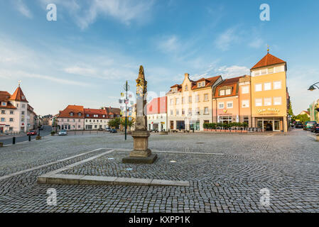 Kurort Hartha, Deutschland - 30. Mai 2016: Stadtplatz von Kurort Hartha, in der Nähe von Dresden, Sachsen, Deutschland. Dresden ist 14 km von der Stadt entfernt. Stockfoto