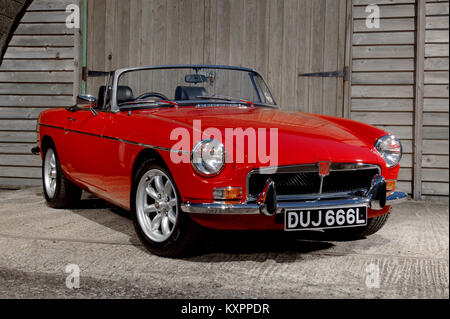 1973 MGB Classic Open top British Sports Car Stockfoto