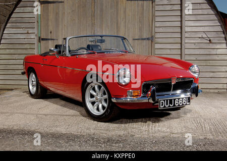 1973 MGB Classic Open top British Sports Car Stockfoto