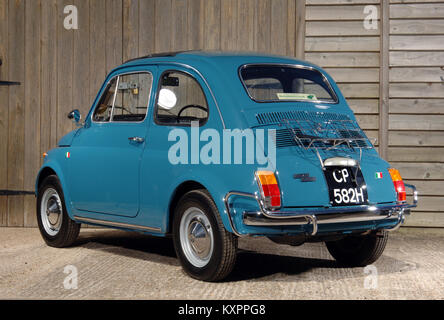 1970 Fiat 500, winzige klassische italienische Völker Auto Stockfoto