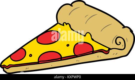 Cartoon Stück Pizza Stock Vektor
