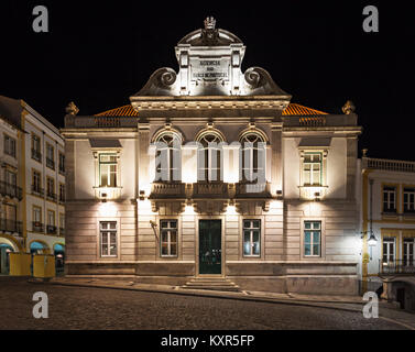 EVORA, PORTUGAL - 16. Juli: Bank von Portugal (Agencia do Banco) am 16. Juli 2014 in Evora, Portugal Stockfoto